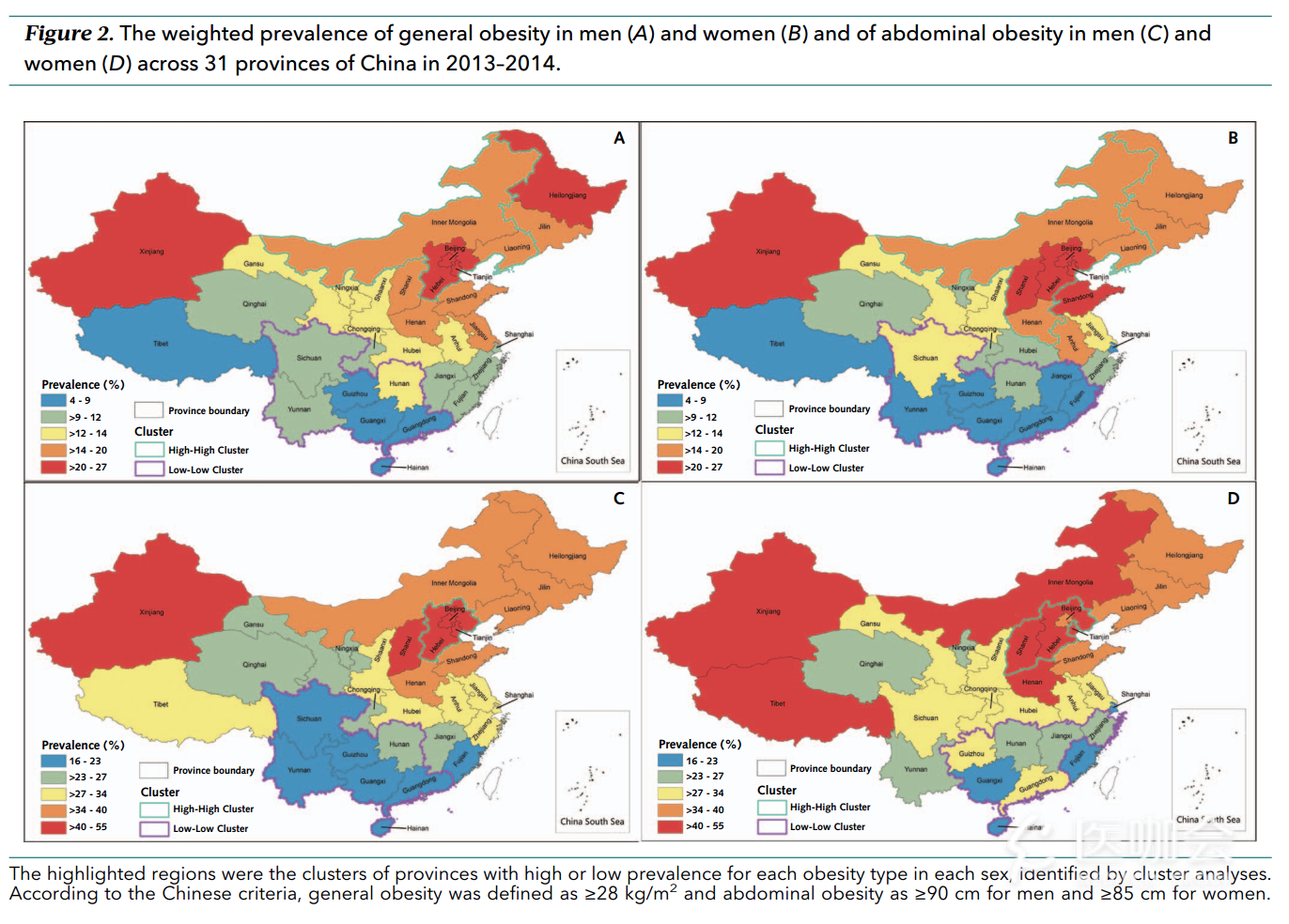NEJM:25年来超重/肥胖的全球疾病负担(含中国数据) - 研究进展 - 医咖会